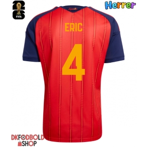 Spanien Eric Garcia #4 Hjemmebanetrøje VM 2026 Kort ærmer
